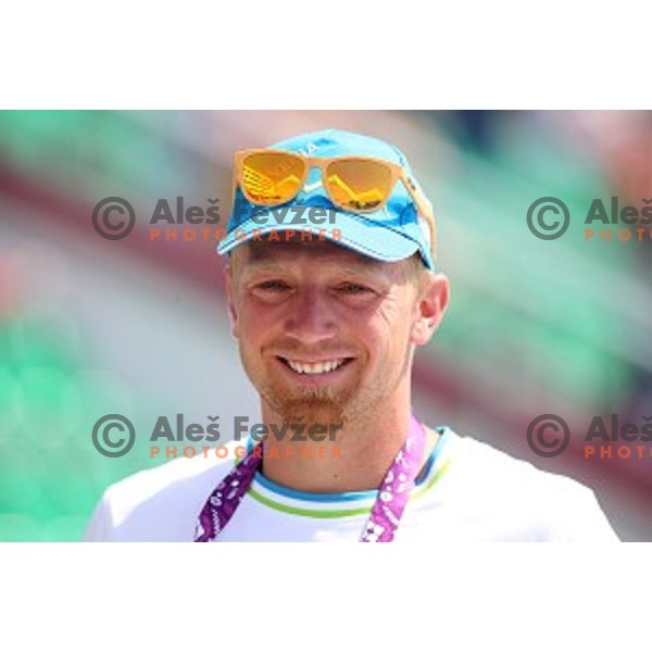 Jost Zakrajsek of Slovenia in Canoe Sprint in Mingachevir during Baku 2015 First European Games, Azerbaijan on June 15, 2015