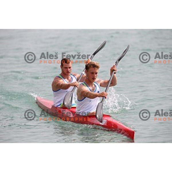 Canoe Sprint in Mingachevir during Baku 2015 First European Games, Azerbaijan on June 15, 2015