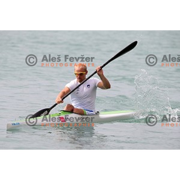 Jost Zakrajsek of Slovenia in Canoe Sprint in Mingachevir during Baku 2015 First European Games, Azerbaijan on June 15, 2015