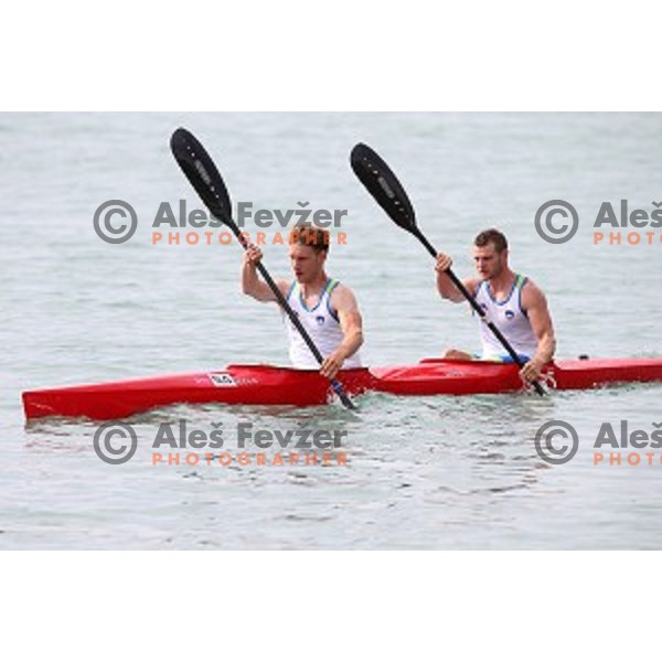Canoe Sprint in Mingachevir during Baku 2015 First European Games, Azerbaijan on June 15, 2015