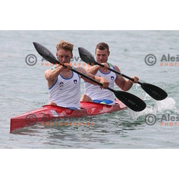 Canoe Sprint in Mingachevir during Baku 2015 First European Games, Azerbaijan on June 15, 2015