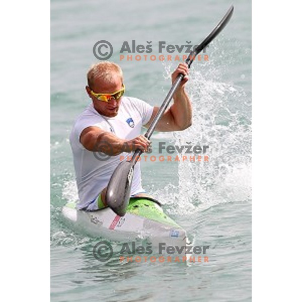 Jost Zakrajsek of Slovenia in Canoe Sprint in Mingachevir during Baku 2015 First European Games, Azerbaijan on June 15, 2015