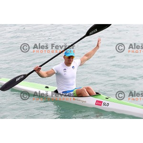 Jost Zakrajsek of Slovenia in Canoe Sprint in Mingachevir during Baku 2015 First European Games, Azerbaijan on June 15, 2015