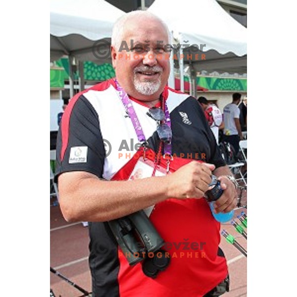 Samo Medved, head coach of Austria team during team competition at Tofiq Bahramov Stadium, Baku 2015 First European Games, Azerbaijan on June 16, 2015