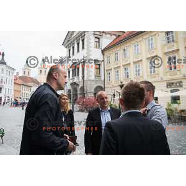 Jure Zdovc, head coach of Slovenia Basketball team during press conference of KZS in Ljubljana, on June 16th.