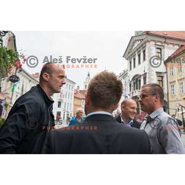 Jure Zdovc, head coach of Slovenia Basketball team during press conference of KZS in Ljubljana, on June 16th.