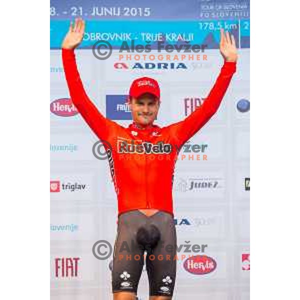 Artem Ovechkin of team Rusvelo in action during 1st Stage of 22. Tour of Slovenia, 8,8 km time trial in center of Ljubljana, Slovenia, on June 18th, 2015