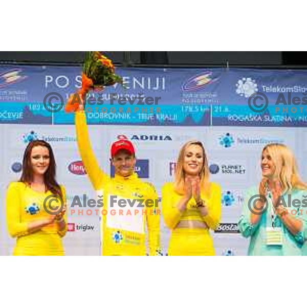 Artem Ovechkin of team Rusvelo in action during 1st Stage of 22. Tour of Slovenia, 8,8 km time trial in center of Ljubljana, Slovenia, on June 18th, 2015
