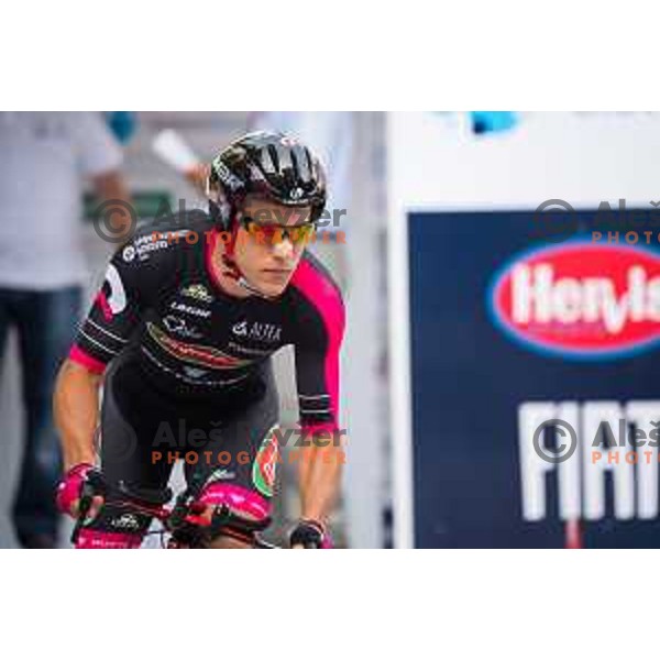 Silvio Giorni of team D`Amoico Bottecchia in action during 1st Stage of 22. Tour of Slovenia, 8,8 km time trial in center of Ljubljana, Slovenia, on June 18th, 2015