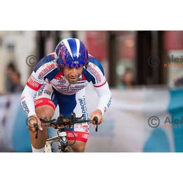 Davide Appoollnio of team Adroni Giocattoli-Sidermec in action during 1st Stage of 22. Tour of Slovenia, 8,8 km time trial in center of Ljubljana, Slovenia, on June 18th, 2015