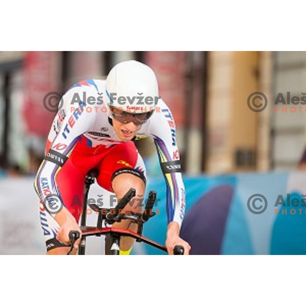 Sven Erik Bystrom of Team Katusha in action during 1st Stage of 22. Tour of Slovenia, 8,8 km time trial in center of Ljubljana, Slovenia, on June 18th, 2015