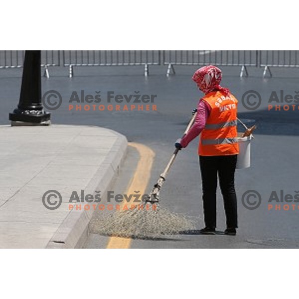 Women\'s road race 120 km at First European Games Baku 2015, Azerbaijan on June 20, 2015