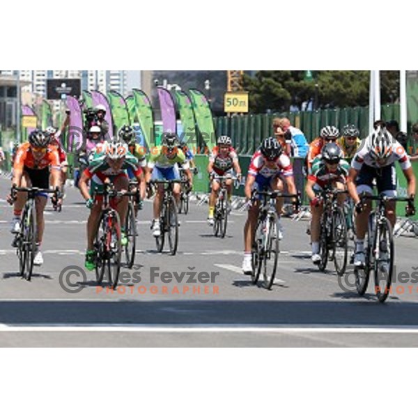 Ursa Pintar of Slovenia during Women\'s road race 120 km at First European Games Baku 2015, Azerbaijan on June 20, 2015