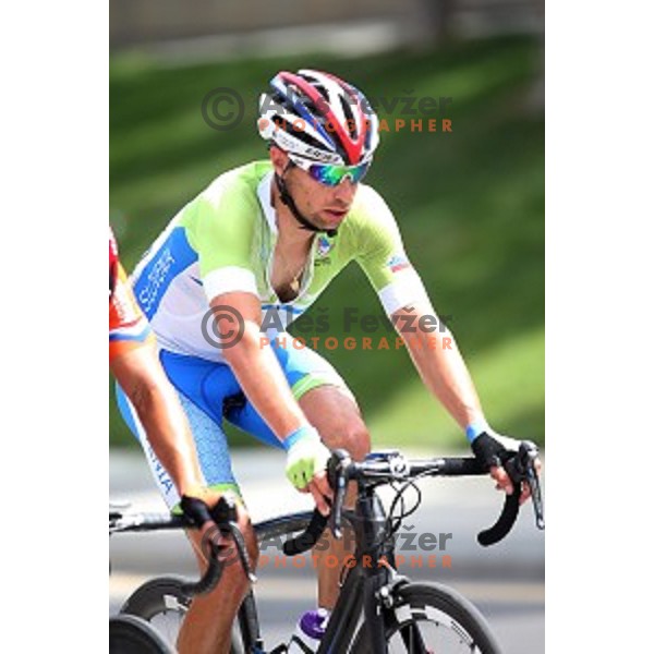 Matej Mugerli of Slovenia during Men\'s road race 215 km at First European Games Baku 2015, Azerbaijan on June 21, 2015
