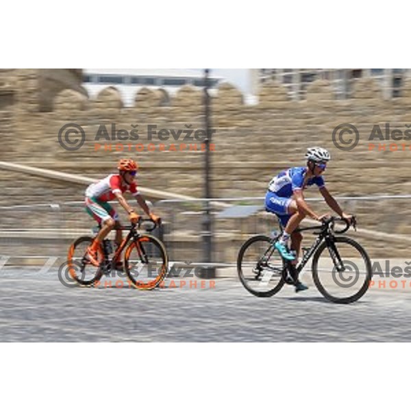 Julian Alaphillipe (FRA) during Men\'s road race 215 km at First European Games Baku 2015, Azerbaijan on June 21, 2015