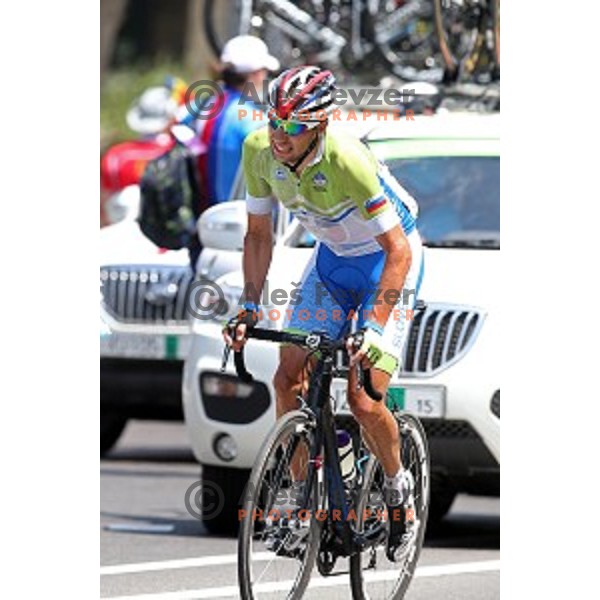 Matej Mugerli of Slovenia during Men\'s road race 215 km at First European Games Baku 2015, Azerbaijan on June 21, 2015