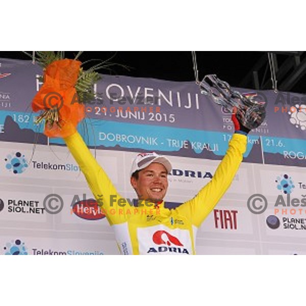 Primoz Roglic (Adria Mobil), winner of 22.Tour of Slovenia in Novo Mesto on June 21, 2015