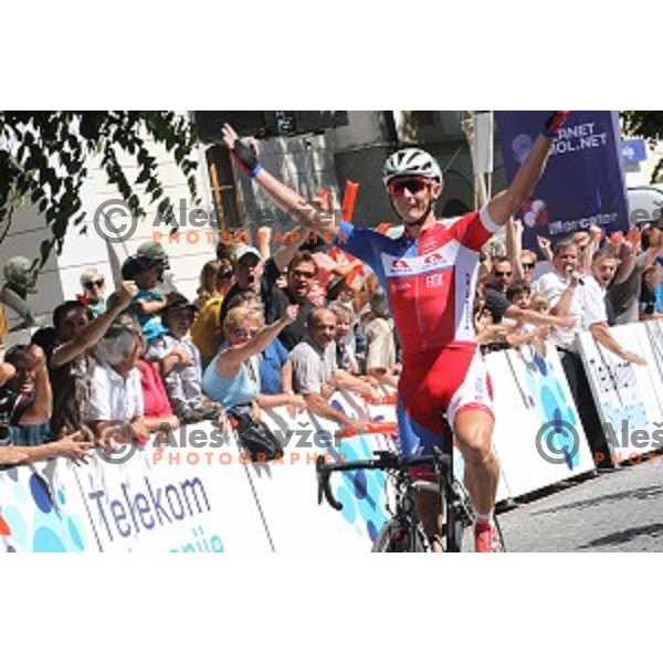 Marko Kump, winner of Final stage Rogaska Slatina-Novo Mesto (165,5 km) of 22.Tour of Slovenia in Novo Mesto on June 21, 2015