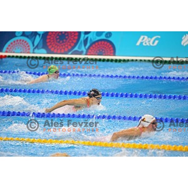 Diana Naglic of Slovenia swims in qualification at First European Games Baku 2015 in Baku Aquatics Centre, Azerbaijan on June 23, 2015