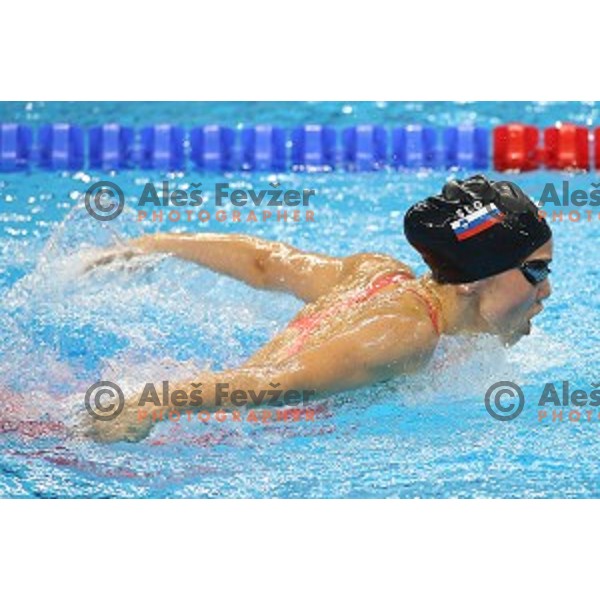Gaja Kristan of Slovenia swims in qualification at First European Games Baku 2015 in Baku Aquatics Centre, Azerbaijan on June 23, 2015