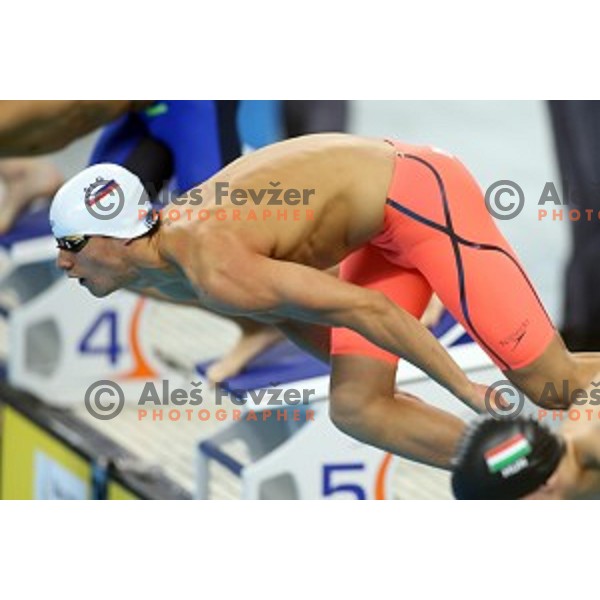 Grega Popovic of Slovenia swims in qualification at First European Games Baku 2015 in Baku Aquatics Centre, Azerbaijan on June 23, 2015