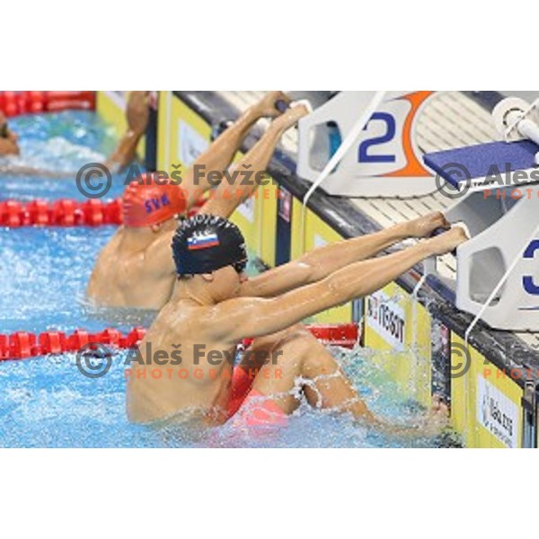 Vito Vodenik of Slovenia swims in qualification at First European Games Baku 2015 in Baku Aquatics Centre, Azerbaijan on June 23, 2015