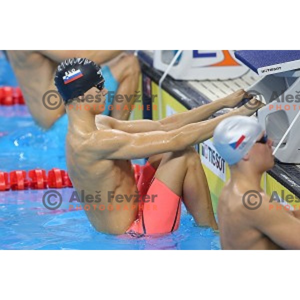 Vito Vodenik of Slovenia swims in qualification at First European Games Baku 2015 in Baku Aquatics Centre, Azerbaijan on June 23, 2015