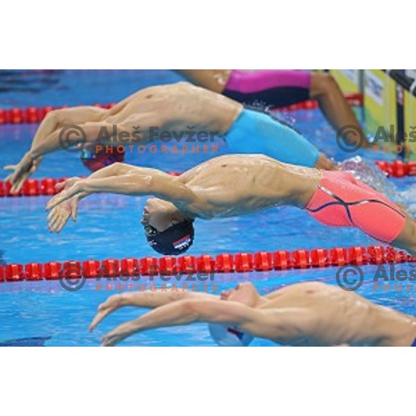 Vito Vodenik of Slovenia swims in qualification at First European Games Baku 2015 in Baku Aquatics Centre, Azerbaijan on June 23, 2015