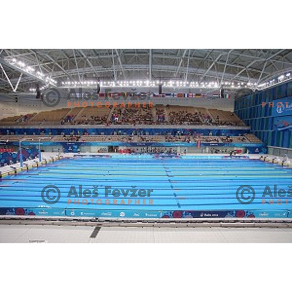 Tara Vovk of Slovenia swims in qualification at First European Games Baku 2015 in Baku Aquatics Centre, Azerbaijan on June 23, 2015