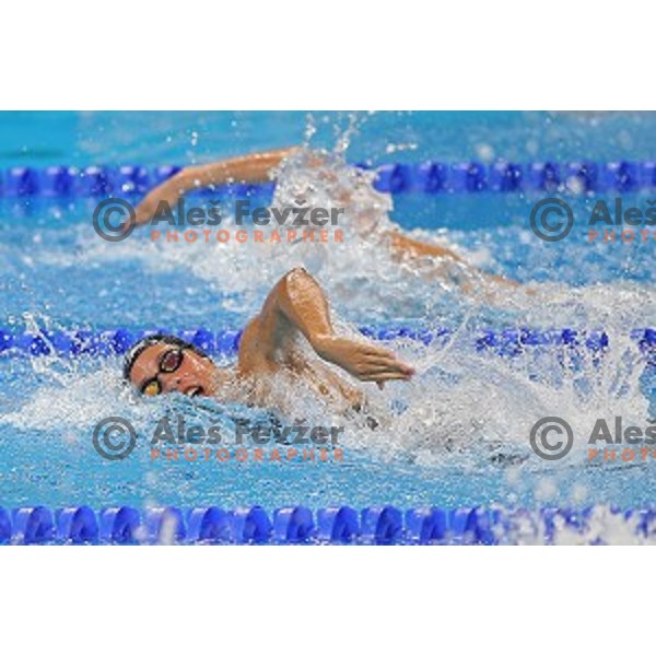Neza Kocjan of Slovenia swims in qualification at First European Games Baku 2015 in Baku Aquatics Centre, Azerbaijan on June 23, 2015