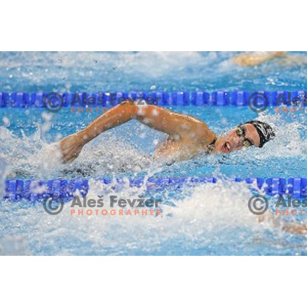 Neza Kocjan of Slovenia swims in qualification at First European Games Baku 2015 in Baku Aquatics Centre, Azerbaijan on June 23, 2015