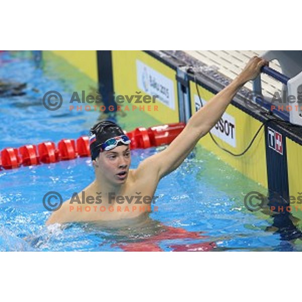 Blaz Demsar of Slovenia swims in qualification at First European Games Baku 2015 in Baku Aquatics Centre, Azerbaijan on June 23, 2015