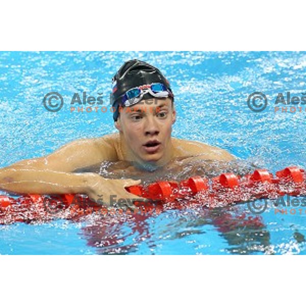 Blaz Demsar of Slovenia swims in qualification at First European Games Baku 2015 in Baku Aquatics Centre, Azerbaijan on June 23, 2015