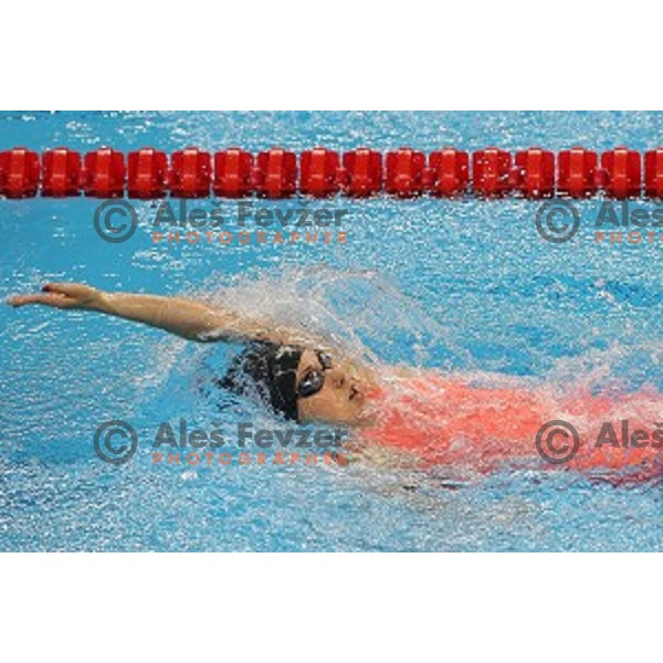 Gaja Kristan of Slovenia swims in qualification at First European Games Baku 2015 in Baku Aquatics Centre, Azerbaijan on June 23, 2015