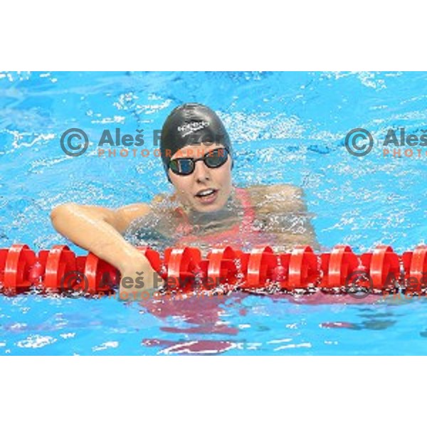 Ava Schollmayer of Slovenia swims in qualification at First European Games Baku 2015 in Baku Aquatics Centre, Azerbaijan on June 23, 2015