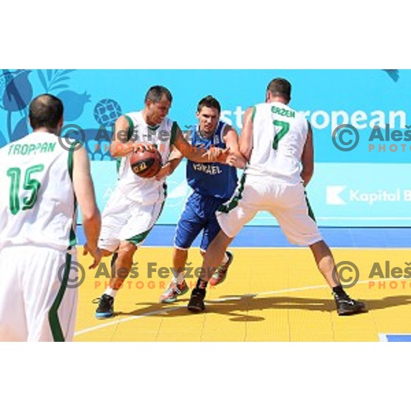 Basketball match 3x3 Slovenia-Israel at First European Games Baku 2015 in European Games Park, Azerbaijan on June 23, 2015