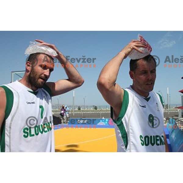 Preliminary round group A Men\'s basketball match 3x3 Slovenia- Lithuania at First European Games Baku 2015 in European Games Park, Azerbaijan on June 24, 2015