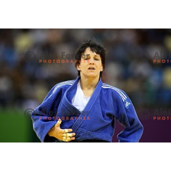 Petra Nareks of Slovenia fights in Women\'s -52 kg at Judo Tournament in Heydar Aliyev Arena at First European Games Baku 2015 in European Games Park, Azerbaijan on June 25, 2015