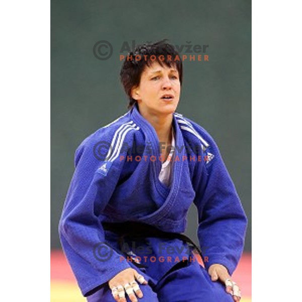 Petra Nareks of Slovenia fights in Women\'s -52 kg at Judo Tournament in Heydar Aliyev Arena at First European Games Baku 2015 in European Games Park, Azerbaijan on June 25, 2015