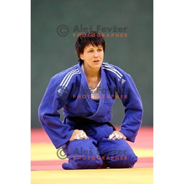 Petra Nareks of Slovenia fights in Women\'s -52 kg at Judo Tournament in Heydar Aliyev Arena at First European Games Baku 2015 in European Games Park, Azerbaijan on June 25, 2015