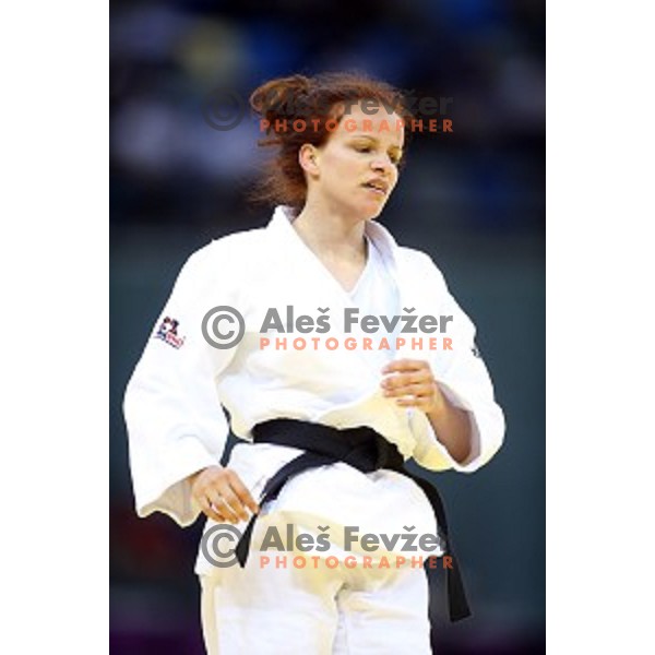 Kristina Vrsic of Slovenia fights in Women\'s -48 kg at Judo Tournament in Heydar Aliyev Arena at First European Games Baku 2015 in European Games Park, Azerbaijan on June 25, 2015