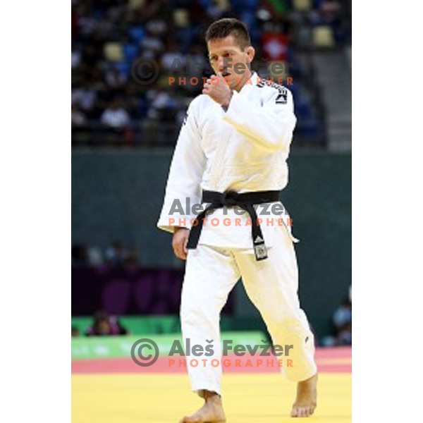 Matjaz Trbovc of Slovenia fights in Men\'s -60 kg at Judo Tournament in Heydar Aliyev Arena at First European Games Baku 2015 in European Games Park, Azerbaijan on June 25, 2015