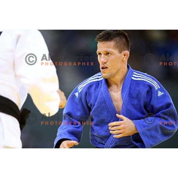 Matjaz Trbovc of Slovenia fights in Men\'s -60 kg at Judo Tournament in Heydar Aliyev Arena at First European Games Baku 2015 in European Games Park, Azerbaijan on June 25, 2015