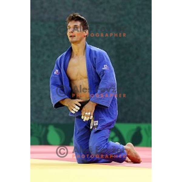 Andraz Jereb of Slovenia fights in Men\'s -66 kg at Judo Tournament in Heydar Aliyev Arena at First European Games Baku 2015 in European Games Park, Azerbaijan on June 25, 2015