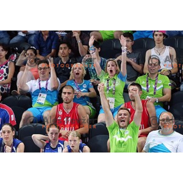 Quarterfinals of Men\'s basketball 3x3 between Slovenia and Greece at First European Games Baku 2015 in European Games Park, Azerbaijan on June 25, 2015
