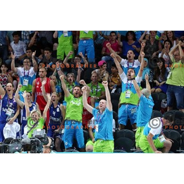 Quarterfinals of Men\'s basketball 3x3 between Slovenia and Greece at First European Games Baku 2015 in European Games Park, Azerbaijan on June 25, 2015