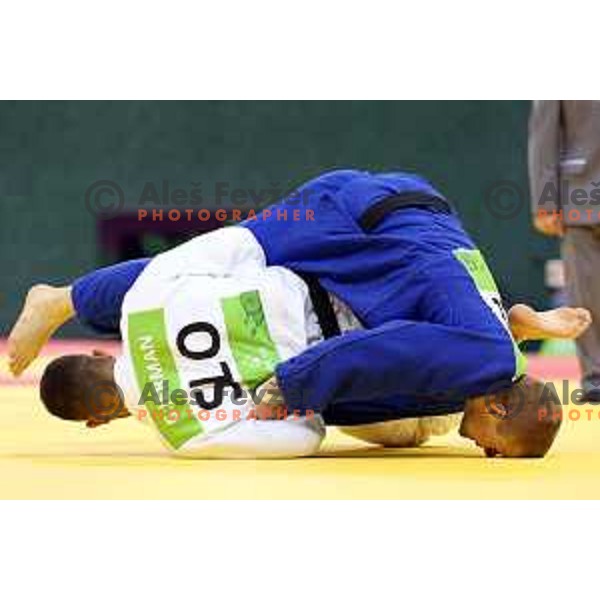 Gasper Jerman of Slovenia competes in Men\'s -81 kg at Judo Tournament in Heydar Aliyev Arena at First European Games Baku 2015 in European Games Park, Azerbaijan on June 26, 2015