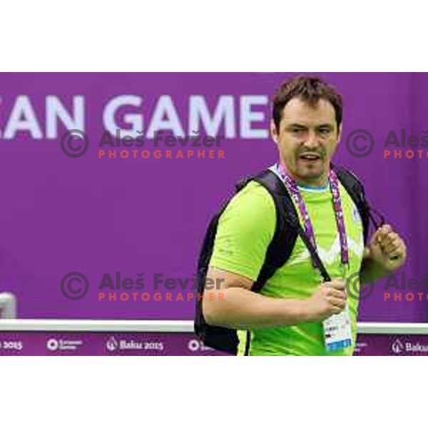 Gasper Jerman of Slovenia competes in Men\'s -81 kg at Judo Tournament in Heydar Aliyev Arena at First European Games Baku 2015 in European Games Park, Azerbaijan on June 26, 2015