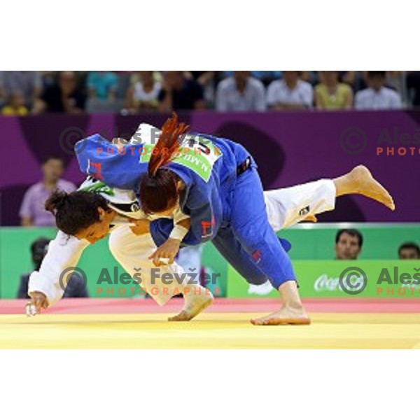 Nina Milosevic of Slovenia competes in Women\'s -63 kg at Judo Tournament in Heydar Aliyev Arena at First European Games Baku 2015 in European Games Park, Azerbaijan on June 26, 2015
