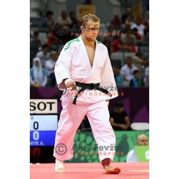 Rok Draksic of Slovenia competes in Men\'s -73 kg at Judo Tournament in Heydar Aliyev Arena at First European Games Baku 2015 in European Games Park, Azerbaijan on June 26, 2015
